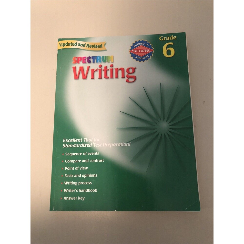 Spectrum Writing Grade 6 Workbook Paperback